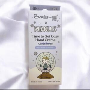 Peanuts "Time to Get Cozy" Hand Creme, Creme Shop X, Citrus Wood -NEW